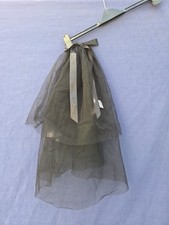 BLACK Wedding Veil Gothic