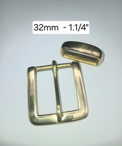 Solid brass square single belt - brass,