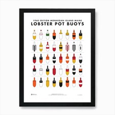Lobster Pot Buoys Art Print