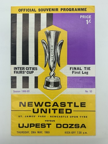 Rare newcastle united ujpest - newcastle, v
