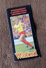WATFORD FC marketing, sponsorship & hospitality BROCHURE 1980s_FREEPOST