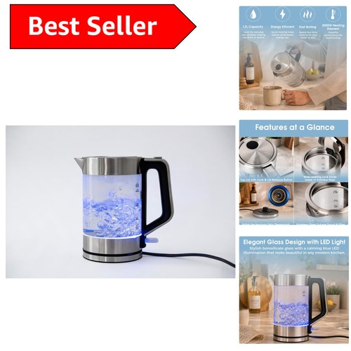 Stylish borosilicate - stylish, 1.7l
