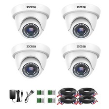 ZOSI 4PCS 1080P CCTV Security Camera 3000TVL Day Night IR Cut Home Surveillance