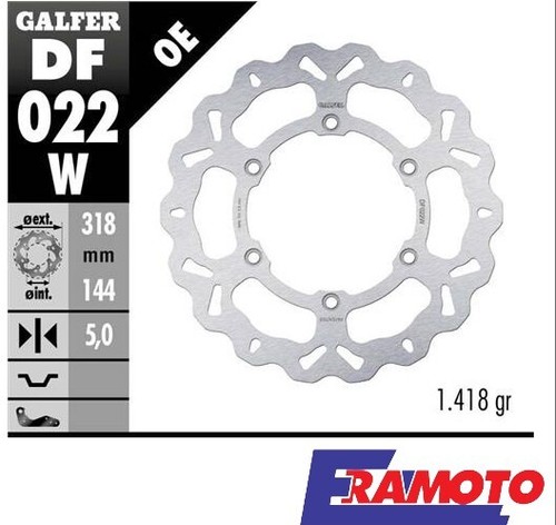 Galfer wave brake disc 318x5mm - wave,