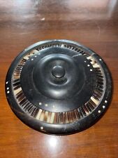 Early 20thC Anglo Indian Porcupine Quill and Ebony Lidded pot Quirky Present