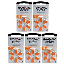 Rayovac Extra Size 13 Hearing Aid Batteries (5 X Pack of 6 ) Total 30 Batteries