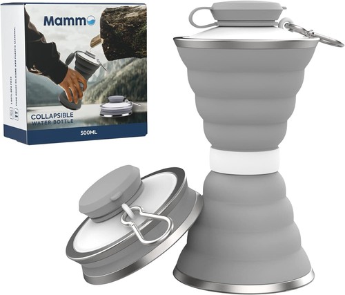Mammo collapsible water bottle - collapsible,
