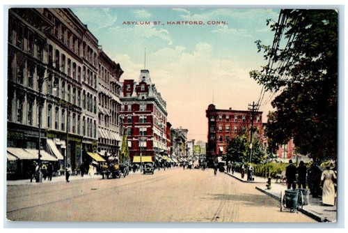 C1910 view asylum street - of,