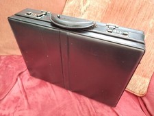 Black Hardshell Briefcase / Attaché Case / Double Combination  Lock Secure