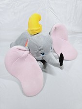 Dumbo Plush Soft Toy Laying Down With Feather - Disney Store Officials 