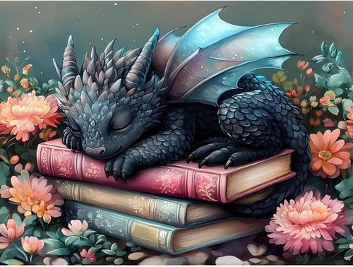 Dragon diamond art - dragon,