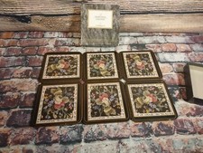 CLOVERLEAF ~POT POURRI~ retro coasters x 6 Boxed