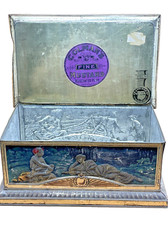 Vintage Colman’s Mustard Tin Large Embossed Advertising Tin 1950 British Vintage