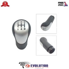 Black Silver Gear Knob Fits Ford Transit Connect Fiesta Fusion 2002 ON 1151765