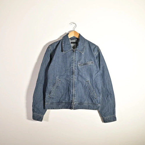 Uniqlo blue blouson boxy