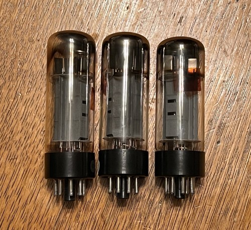 Three el34a vacuum tubes - el34a, from