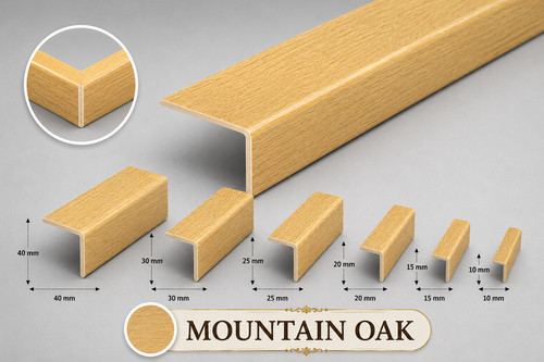 Pvc wood effect corner - wood,