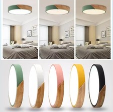 Modern LED Ceiling Light Wood