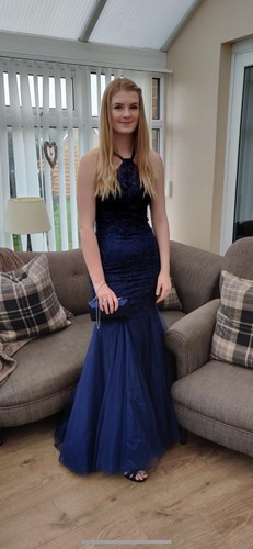 Navy blue prom dress - prom, size