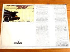 PORSCHE 911 930 RANGE inc TURBO - FRAMEABLE ORIGINAL CLASSIC CAR ADVERT