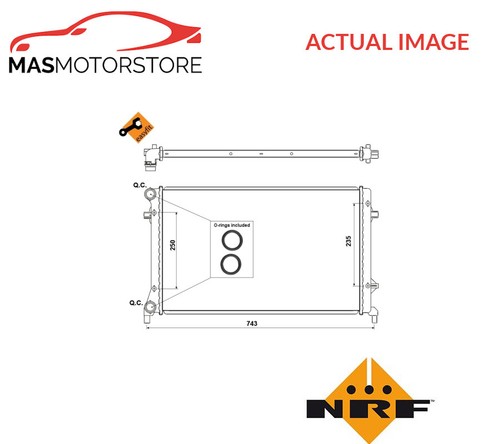 Engine cooling radiator nrf - radiator,
