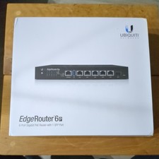 Ubiquiti EdgeRouter 6P Gigabit Router – 6-Port PoE, EdgeOS, High Performance