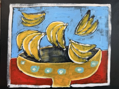 Original naive abstract - abstract, oil