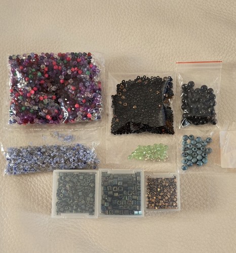 Mixed glass crystal bead - bead, lot