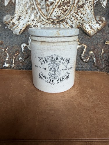 Antique sainsbury potted - sainsbury,
