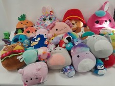 Large Bundle of Collectable Squishmellow Plushes and Ty Squishes Pre-Loved