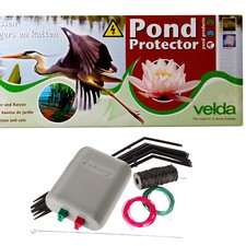 VELDA GARDEN POND PROTECTOR ELECTRIC FENCE KIT STOPS HERONS CATS BIRDS FISH KOI