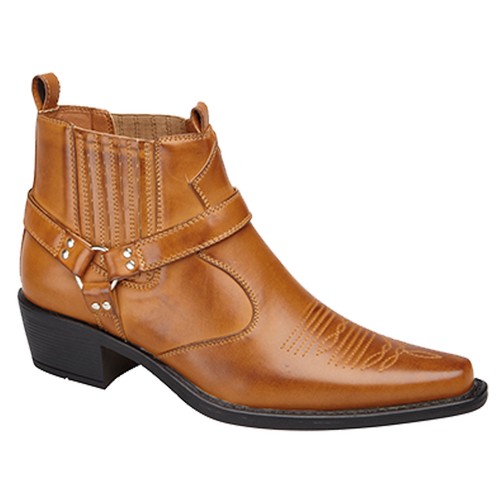 Mens boots brass brown - boots, us