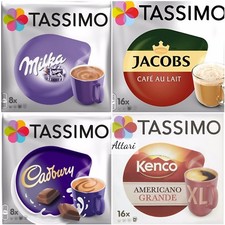 Tassimo Cadbury Milka Jacobs Cafe Au Lait Kenco Americano Grande XL 48 ☕ 4 Packs