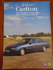 Vauxhall Carlton Approved Accessories range brochurec1980's