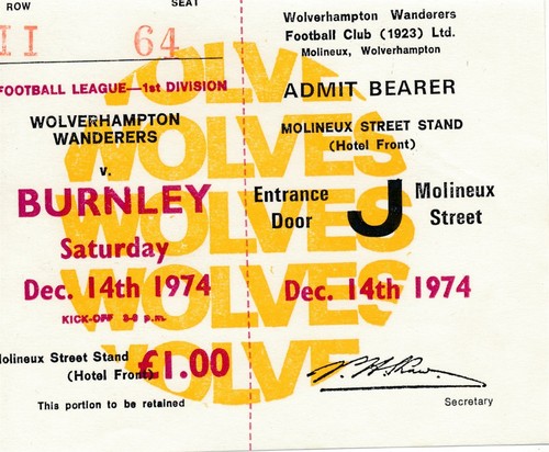 Ticket wolves burnley - ticket:, v