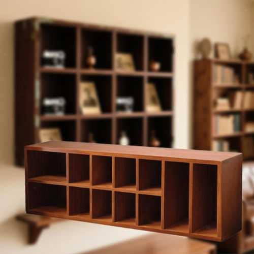 Wooden display shelf rack - wooden,
