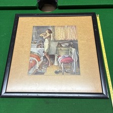 Vintage framed print titled - framed,