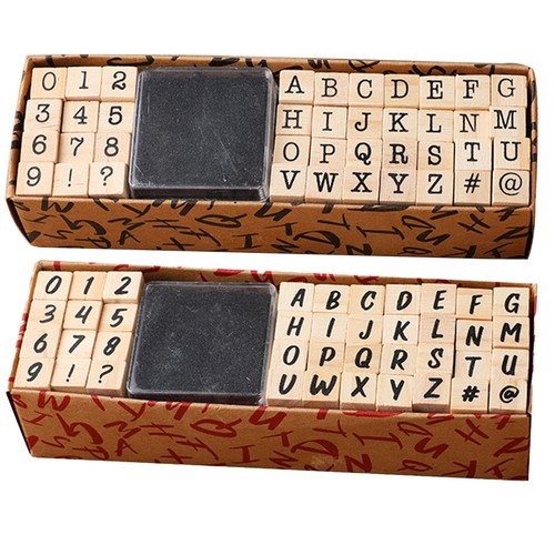 40pcs set wood rubber - /,