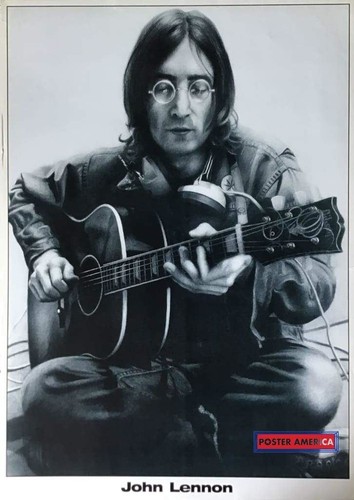 John lennon playing guitar - john,