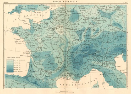 The rainfall france 1886 - of,