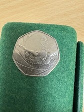 2016 Team GB Olympic Swimming 50p Fifty Pence Piece Coin Circulated, VGC