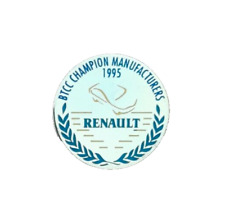 VTG 1995 BTCC BRITISH TOURING CAR RENAULT MANUFACTURERS CHAMPIONS PIN BADGE