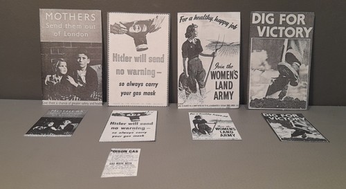Vintage miniature war - vintage, posters