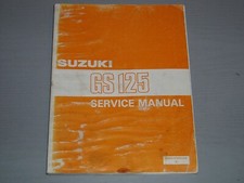 SUZUKI GS125 / E / ES / D / Z GENUINE WORKSHOP MANUAL, PART # 99500-31010-01E
