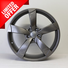 Set of 4 - TTRS style 18 Inch Alloy Wheels 5x112 Fit Most VW, SEAT, SKODA, GOLF