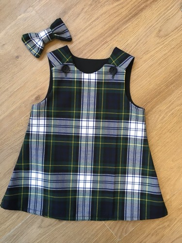 Gordon dress tartan - gordon, pinafore