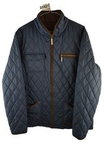 MUSTO Blue Padded Jacket size Uk 18 Womens Quilted Full Zip Casual Outdoors