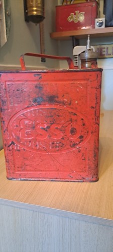 Vintage embossed esso petrol - embossed,