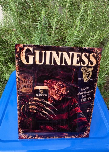 Guinness freddy krueger - guinness, metal