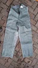 WW2 Original German Uboat Trousers, Grey Leather Size 48 - UK 32/34